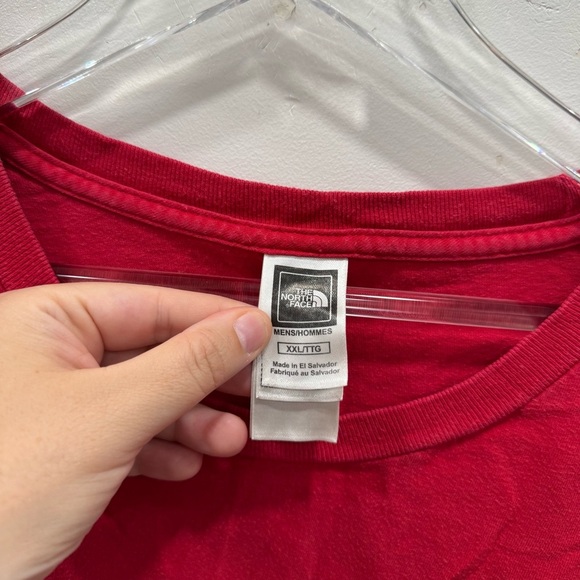 The North Face Tropics Rojo T-Shirt Red Short Sleeve Outdoor Size XXL Men’s - Picture 4 of 6